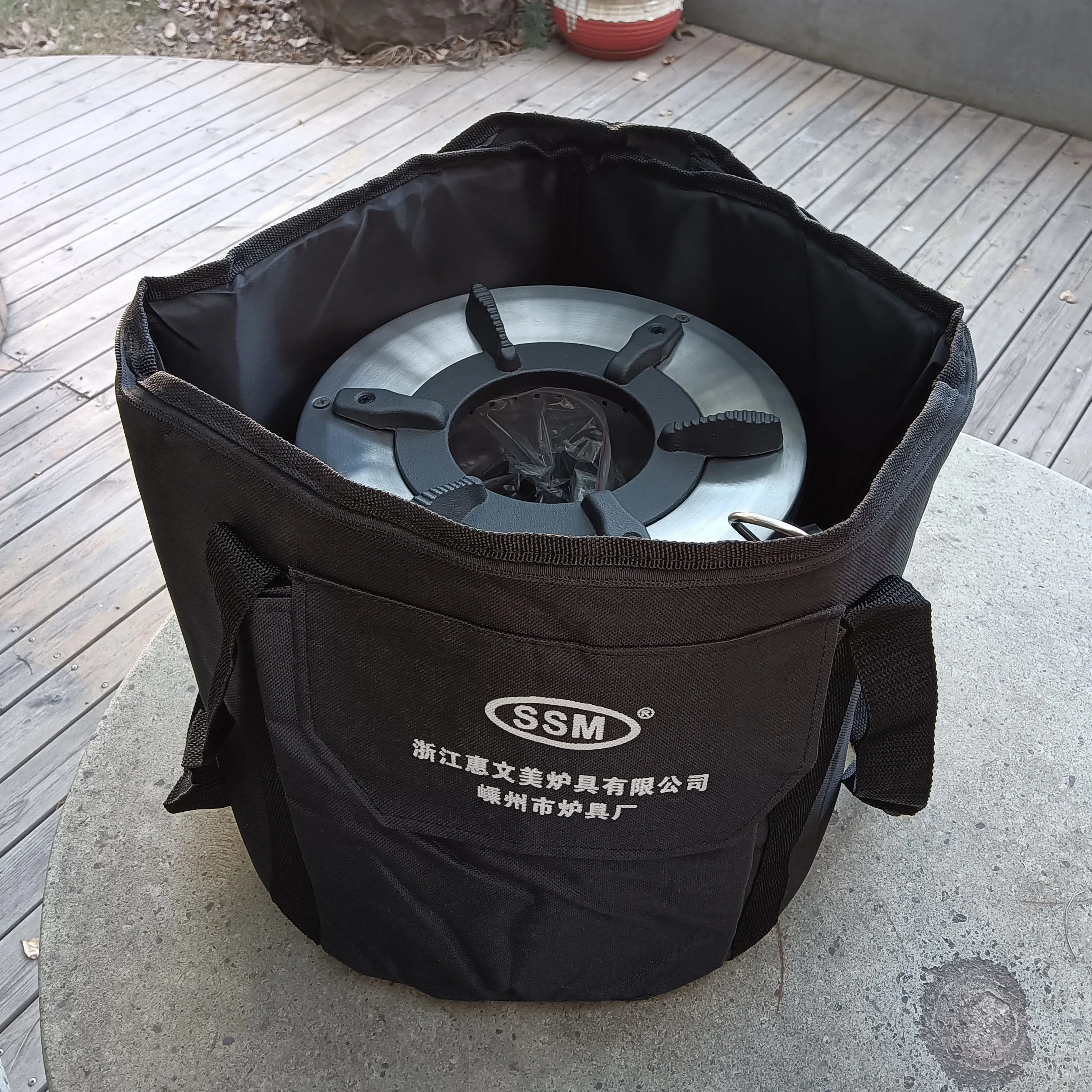 Charcoal Biomass Stove with 3 Levels Adjustable Thermoelectric Power Generator