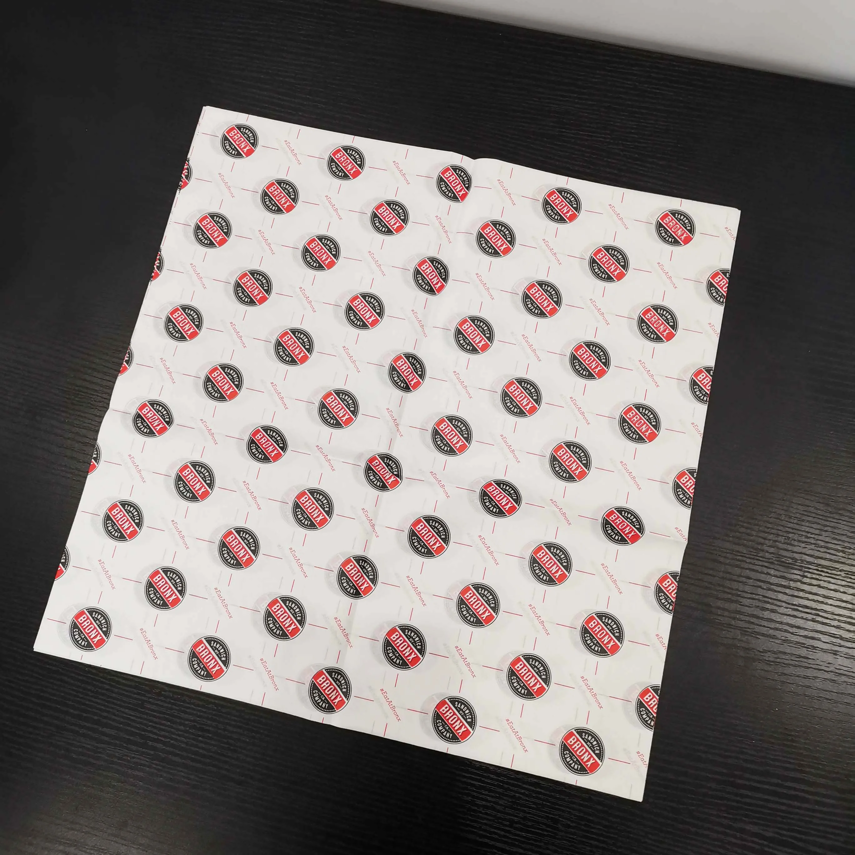 Disposable Custom Printed kraft bee wax packaging wrapping paper from China with small MOQ