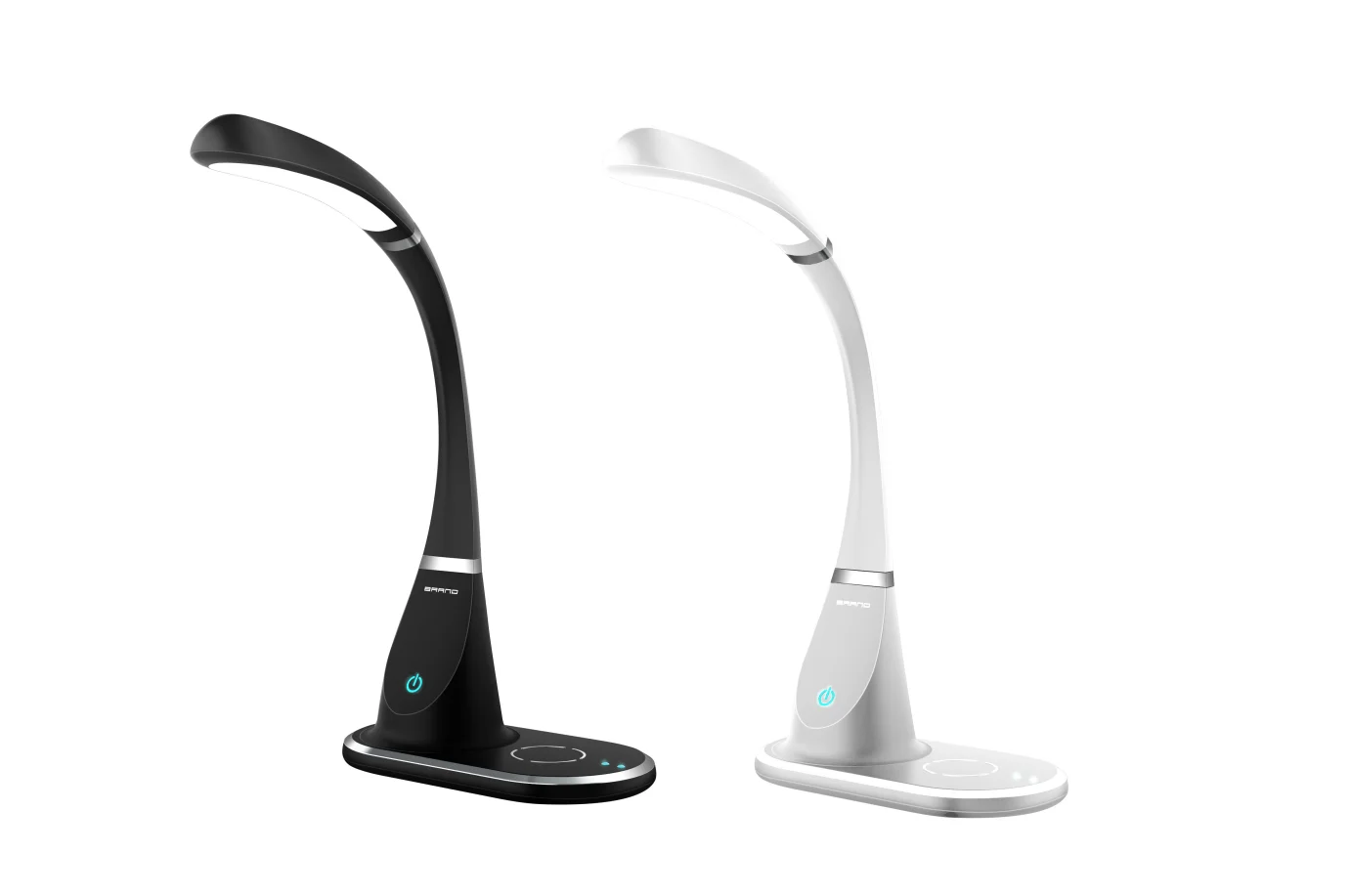 SML Modern Wireless Charging Sensor Switch LED Table Lamps Abs&Rubber Material Eye-Caring LED Table Lamp