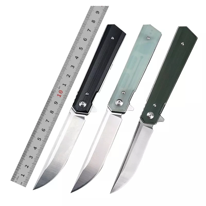 Bochen High Quality 9cr18mov Steel Blade Manual G10 Handle Knife Can Collect Camping Hunting Survival Pocket Knife