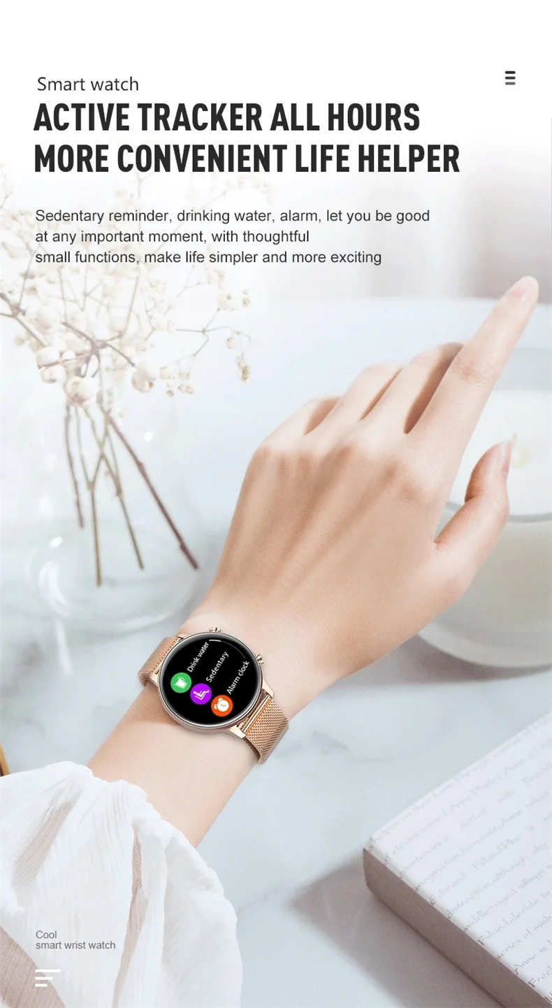 1.28 Inch Touch Screen Smartwatch S33 MTK2502 Chip BT Call Customized Dial Sport Fitness Tracker Music Player Smart Watch (10).jpg