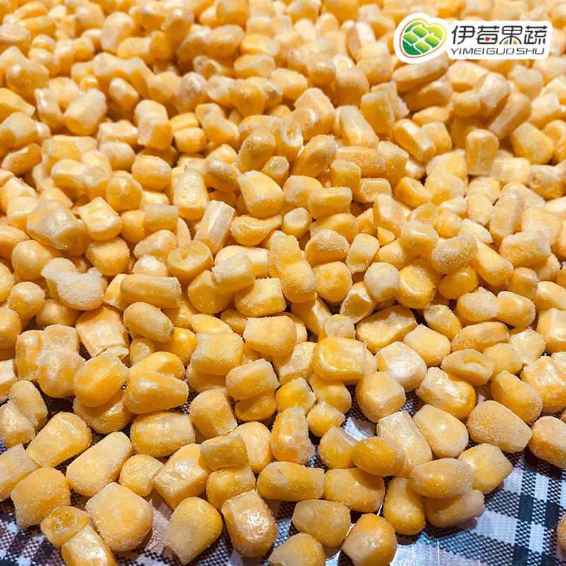 Quick-frozen sweet corn kernels for cooking
