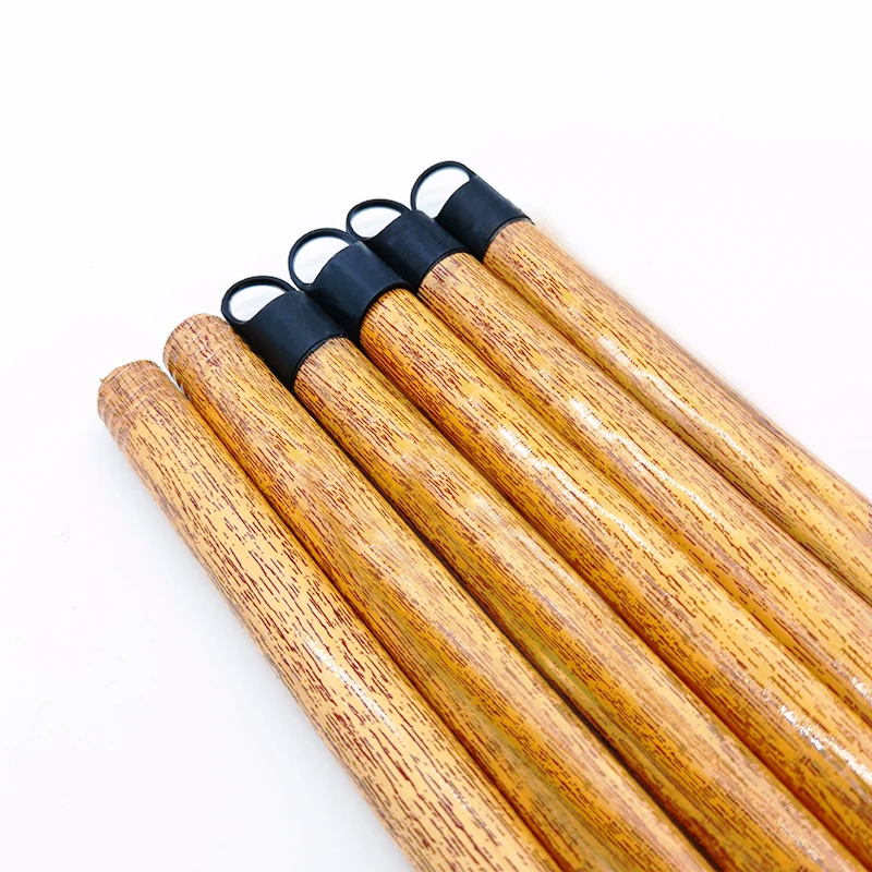 Wholesale broom	new design cleaning supply household goods for pvc shrink wooden handle