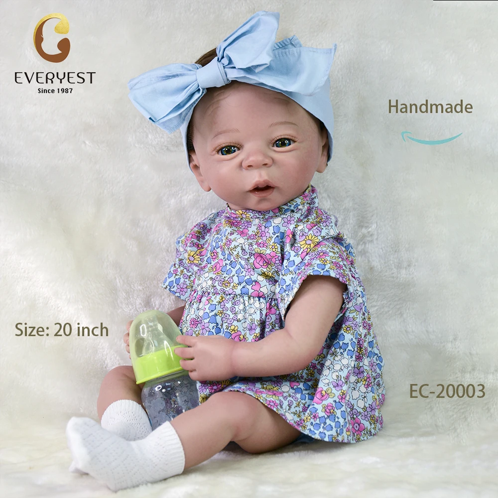 Doll Maker Custom High Quality 50 cm Reborn Dolls Realistic Bebe Newborn Reborn Baby Dolls