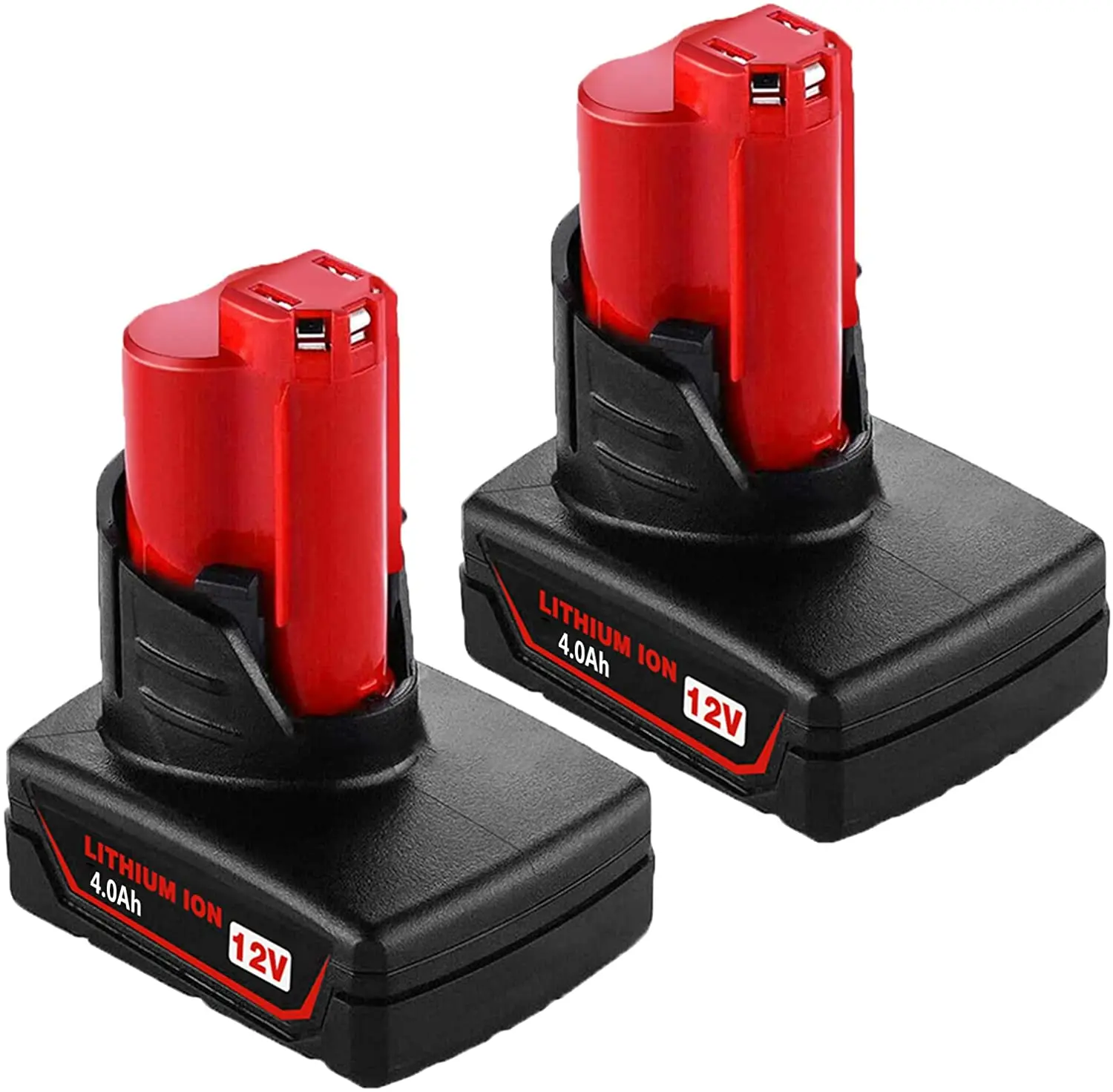 4.0Ah 12V Lithium Replacement for Milwaukee 12V Battery 48-11-2411 48-11-2420