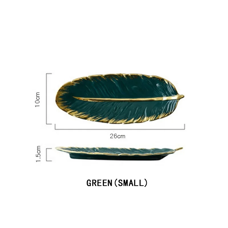 Leaf Shaped Plates Ceramic Leaf Plate