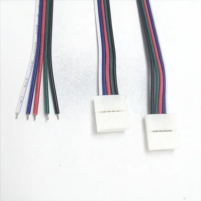 High Quality 5050 RGBW Solder Free Connector for 8mm/10mm12mm Wide LED Strip