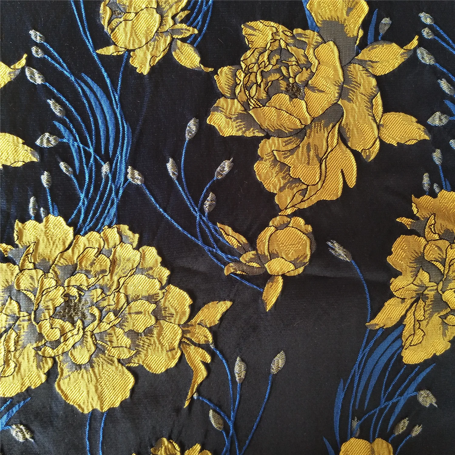 100%POLYESTER BROCADE JACQUARD FABRIC FOR LADY FASHION DRESS