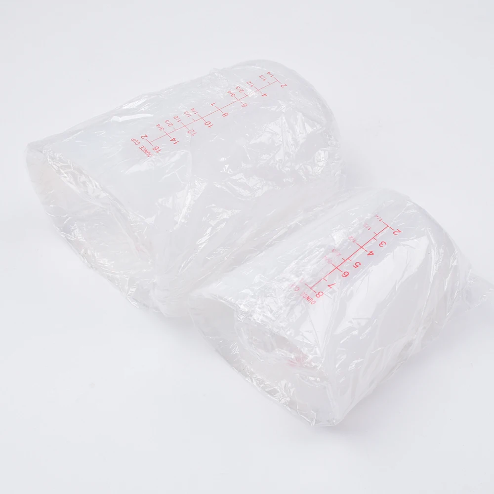 Антипригарная Гибкая чашка для перемешивания многоразовая емкость 1-2 чашки силиконовая смешивания с точной шкалой