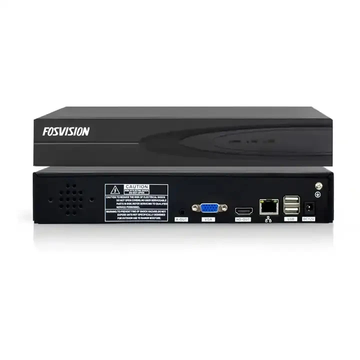 FOSVISION 4CH 4K 8MP IP POE Network Video Recorder High Quality HD Network System P2P 4Channel IP CCTV Camera NVR Security Video