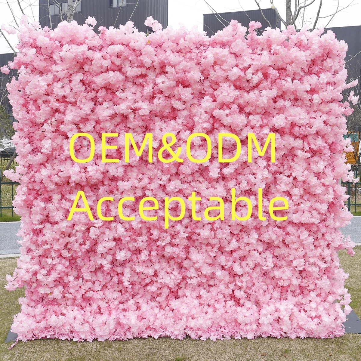 SEASON 3D Roll Up Hanging Flower Wall Pink Red Roses Artificial Silk  Flower Backdrop for Party Wedding Decoration