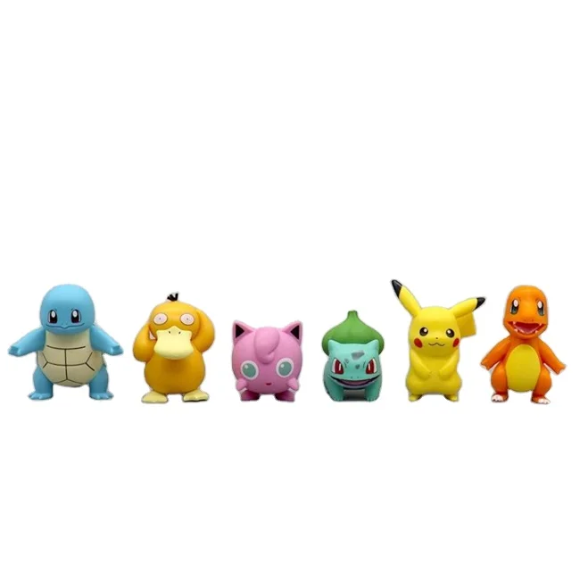 6-8 см Pok emon PVC Аниме Фигурки игрушки коллекционные милые фигурки 6 шт./набор Poke mon go для детей
