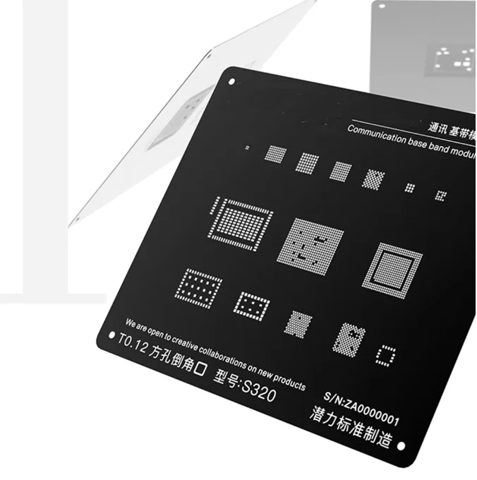 3D Черный BGA набор трафаретов для 8P/8/7P/7/6SP/6S/6P/6/5S/5 Коммуникационный опорный модуль Оловянная посадочная пластина