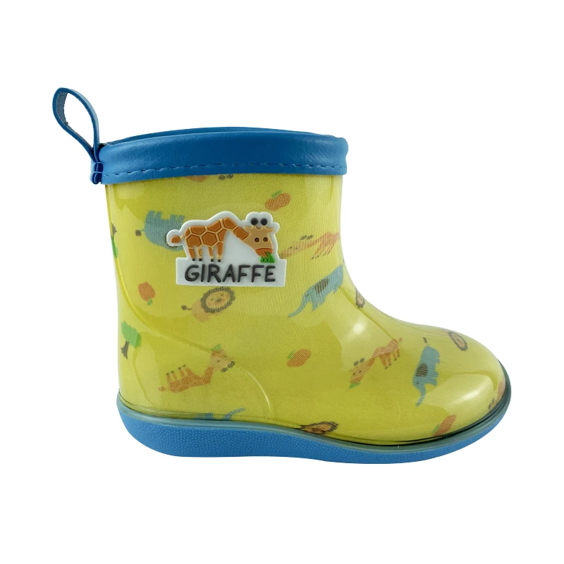 Baby gumboots kids waterproof wellies for sale rubber shoes custom safety rain boots for children safety rain boots