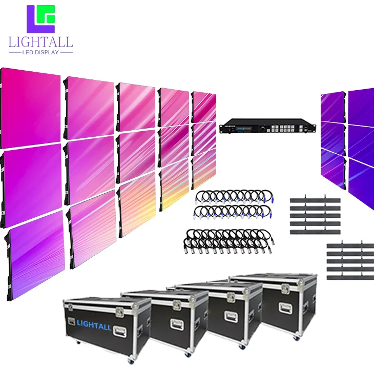 Turnkey High Quality LED Screen Display Panel CE FCC IP65 P2.6 P2.9 P3 500*500mm LED Display Screen LED Video Wall For Events