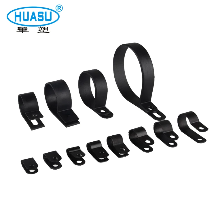 Plastic Nylon R Type Cable Clamp For Wire