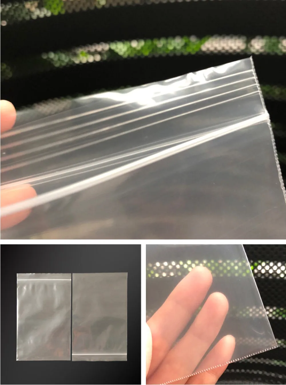 Low Density Polyethylene food grade safe PA/PE Plastic Clear LDPE Ziplock Bag with Certifications