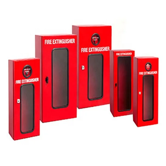 1kg to 12kg Fire Extinguisher Cabinet Plastic fire extinguisher box  PVC Glassball material  fire fighting cabinet