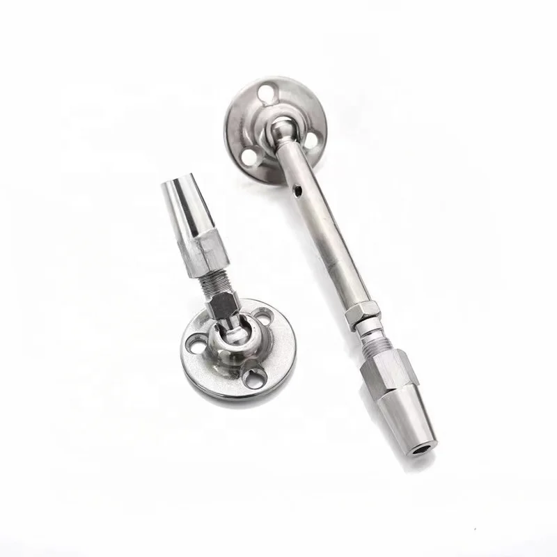 Stainless Steel 316L Rail HandiSwage Cable Tensioner With Compression Fitting with Adjuster Flat