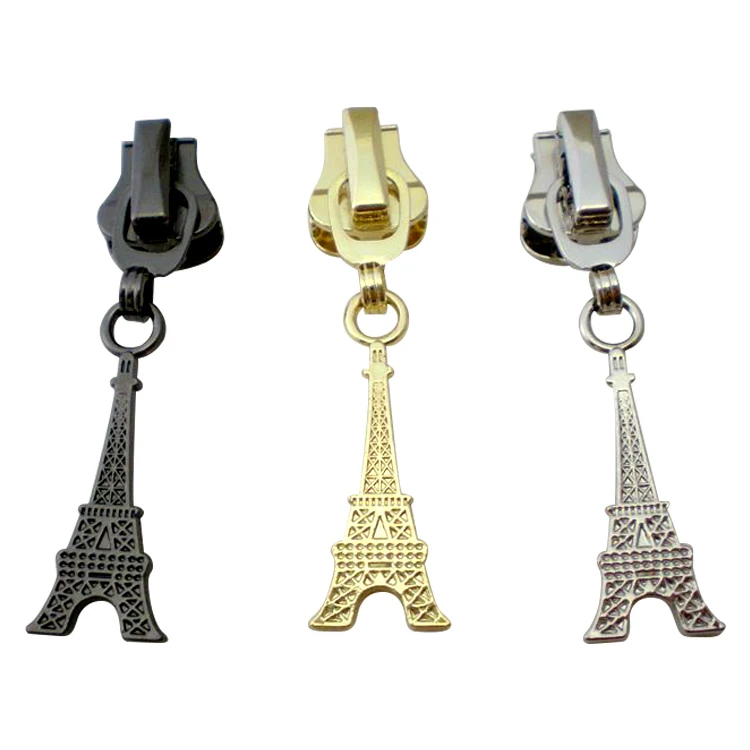 
Creative Clothing Zipper Puller Design Pull Manufacturer Custom #5 Nylon Slider Rainbow Head For Bags 