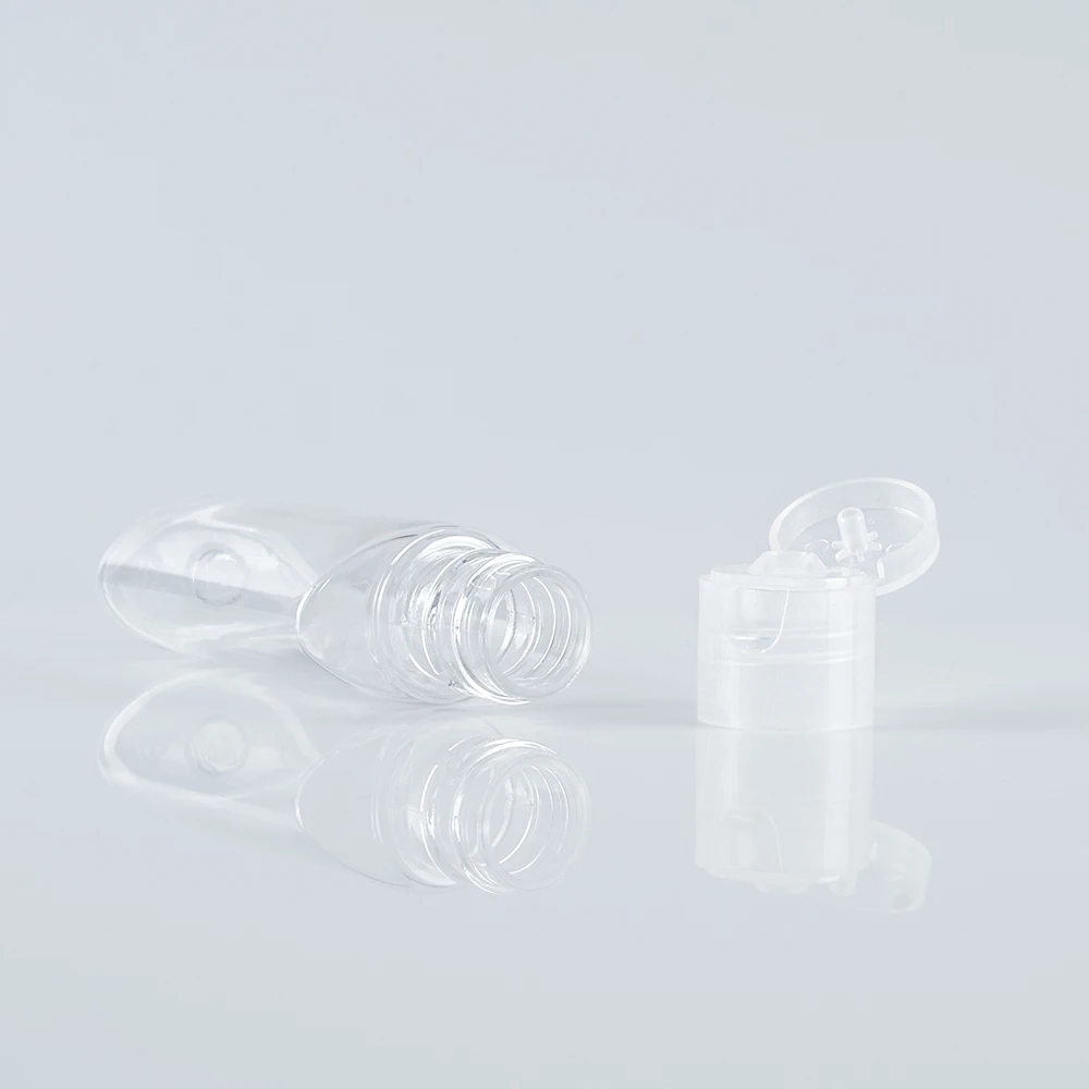 30ml travel empty transparent refillable plastic soft squeeze toner bottle for lotion shower gel shampoo