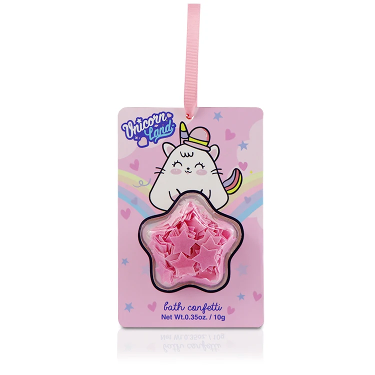 OEM body cleaning handmade natural rose scented star shape pink paper bath confetti soaps