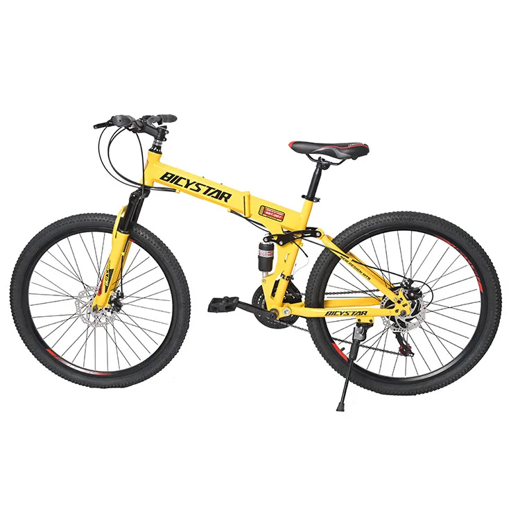 2021 hot sale folding bike 26inch/Wholesale cheap Carbon Steel farm  foldable bike 21speed /OEM foldable cycle bike for man