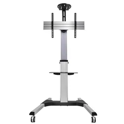 Height Adjustable Tilt Swivel TV Mobile Cart Universal LCD TV Cart Mount Stand With DVD Tray