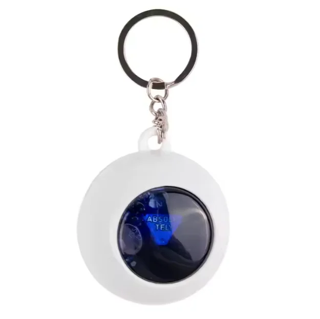 Customized Logo Magic 8 Ball Keychain Promotional Decision Maker Ball