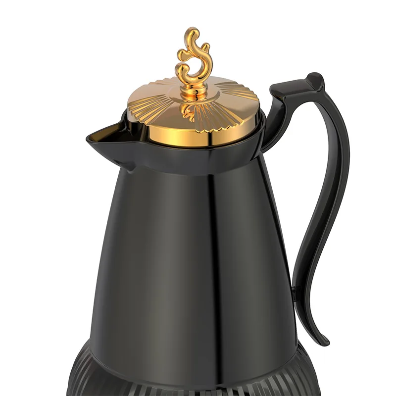 Wholesale Hot selling Arabian Coffee Pot 1L luxury design custom decorative metal thermos pot