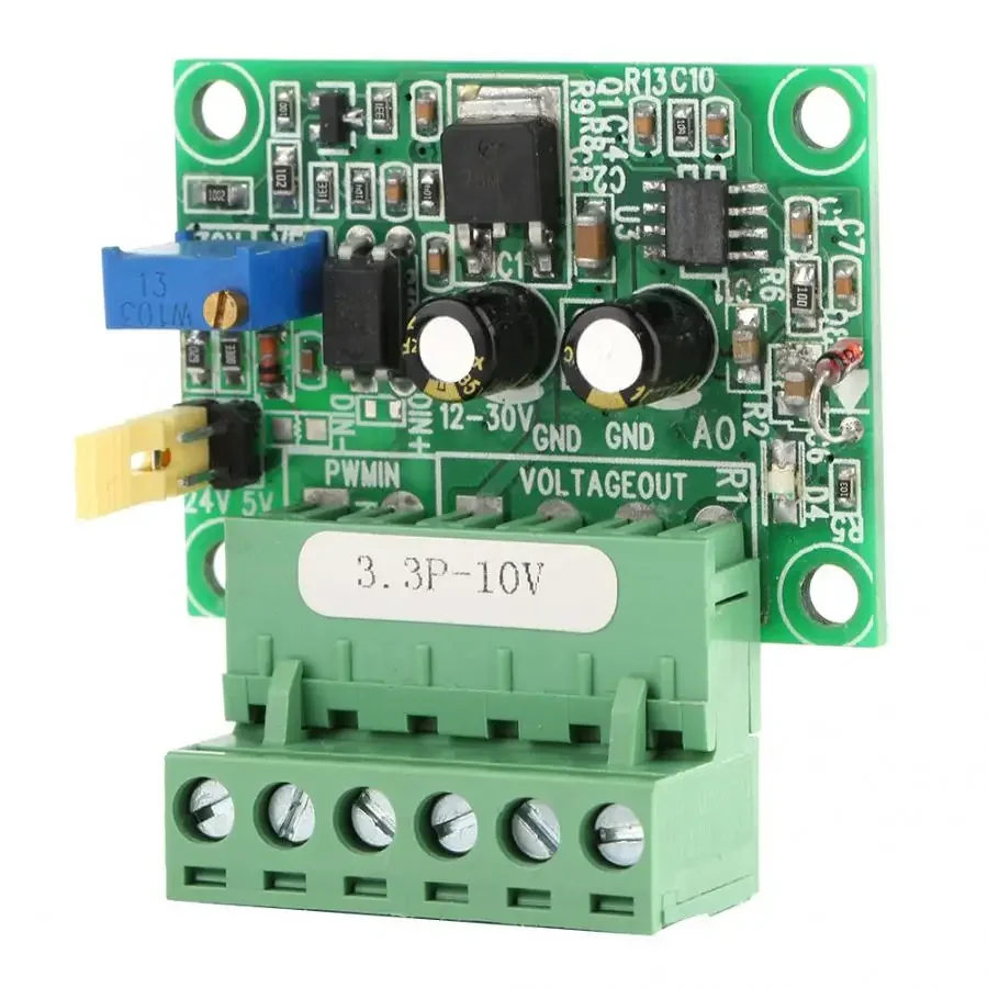 3.3V PWM Signal to 0-10V Voltage Converter D/A Digital-Analog PLC Module Customize China Manufacturer