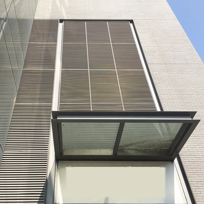 Manual Operation Metal Glass Window/Door Canopy Crackets with Polycarbonate PC Acrylic Sail Materials Steel Aluminum Frames