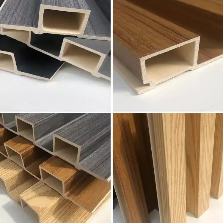 Hot quality Hollow Pvc Wall Panel Interior Decoration Wood 3d Wall Panels Design Indoor Interior Laminated Wpc Wall Panel
