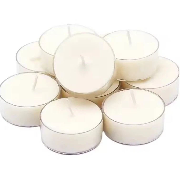 2 hours 4 hours 8 hours Wholesale Popular Paraffin Wax Unscented Plastic Tealight Candle For Diwali Meditation Festival Use