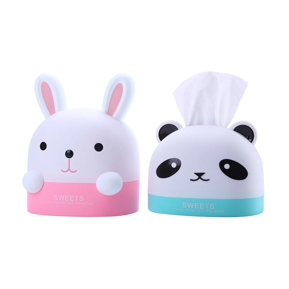 Factory Direct Sales Cute Animal Shape Home And Car Tissue Box Plastic Holder Suppliers