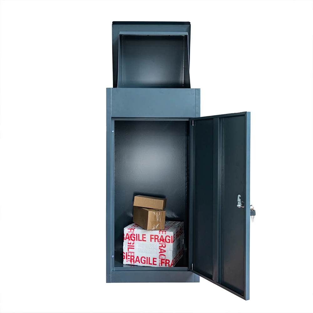 Factory Flip Cover Steel Parcel Drop Box Assembled Household Parcel Express Storage Boxes Metal Post Newspaper Letter Box