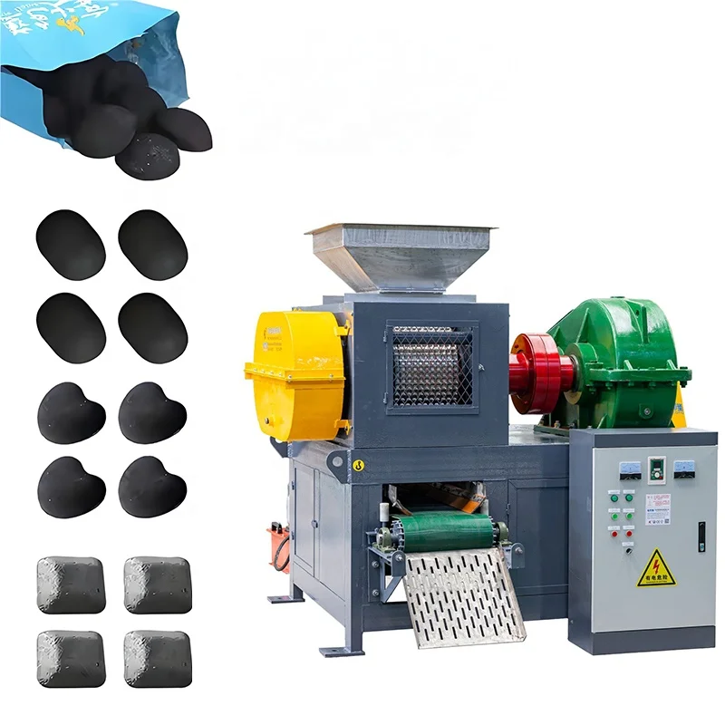 2024 best quality ball briquette pressing machines carbon black charcoal pressing making machine price