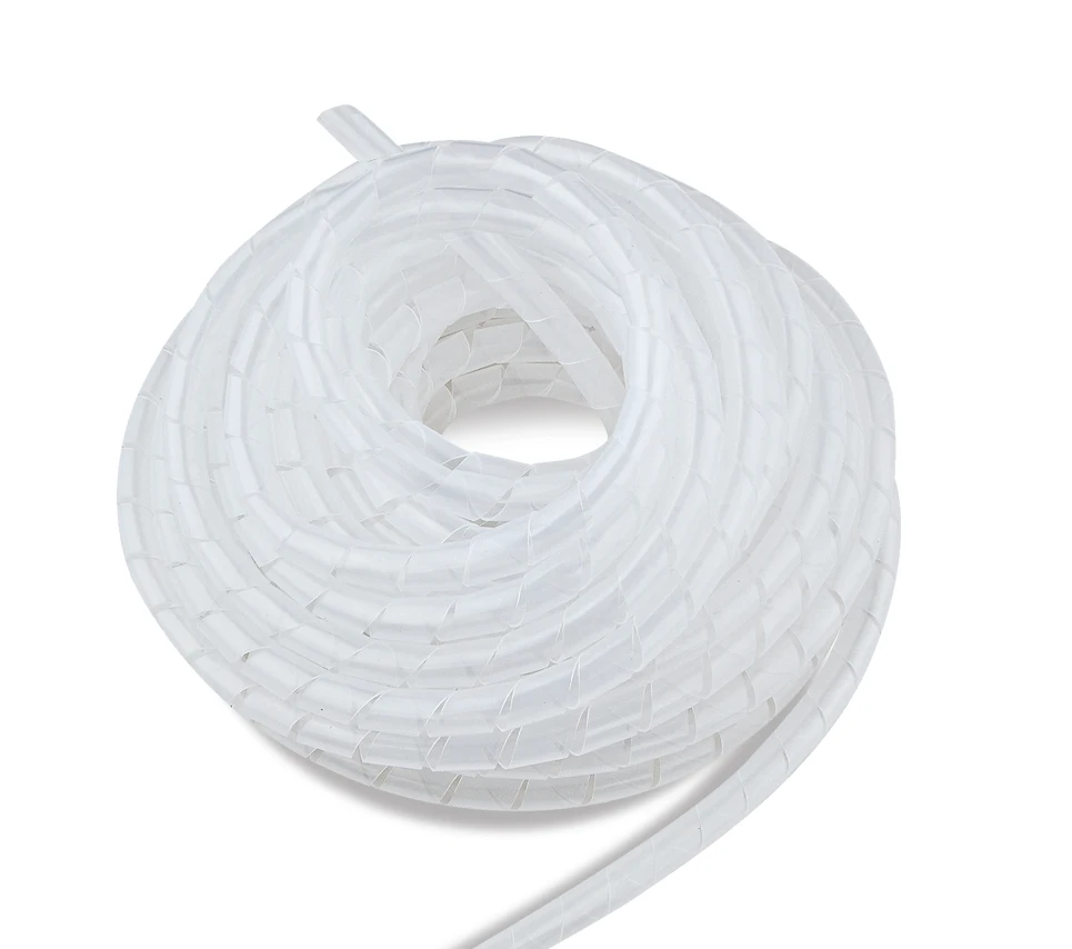 SWB-19  whole sale pvc PE Spiral wire Wrapping bands cable sleeve