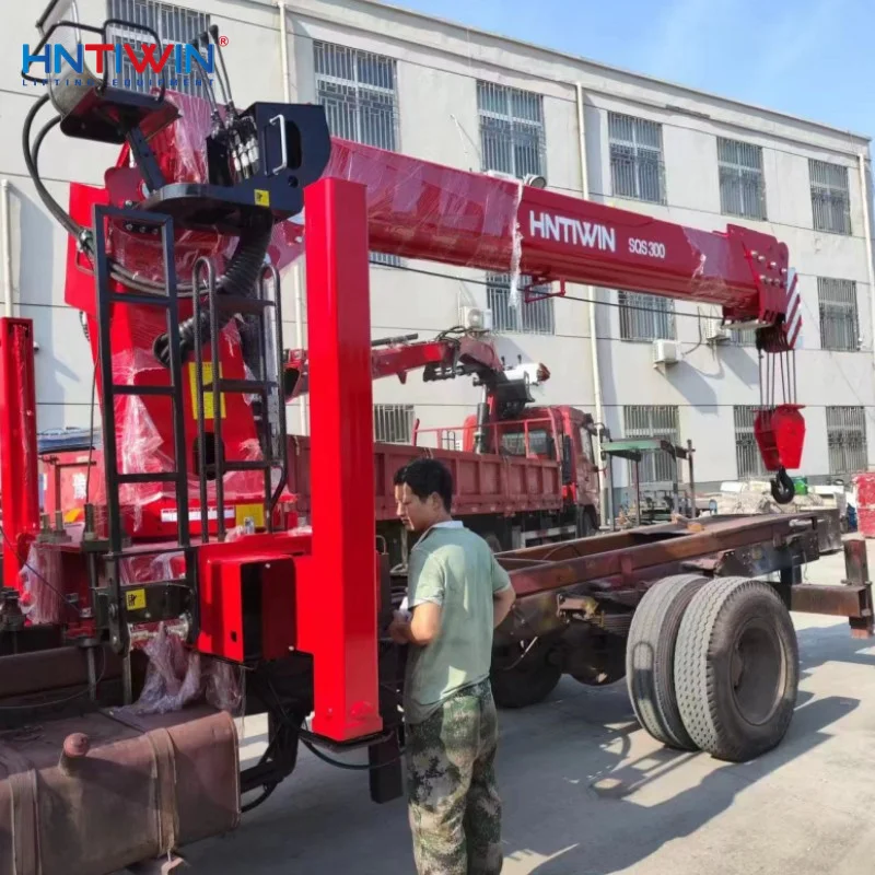 China good brand factory 8t 10t 12t 14t pickup truck trailer crane