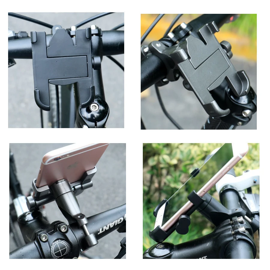 
Smart Phone Holder Aluminum Alloy Bicycle Phone Holder Bicycle navigation phone stand Motorcycle Handlebar Mount Bike 