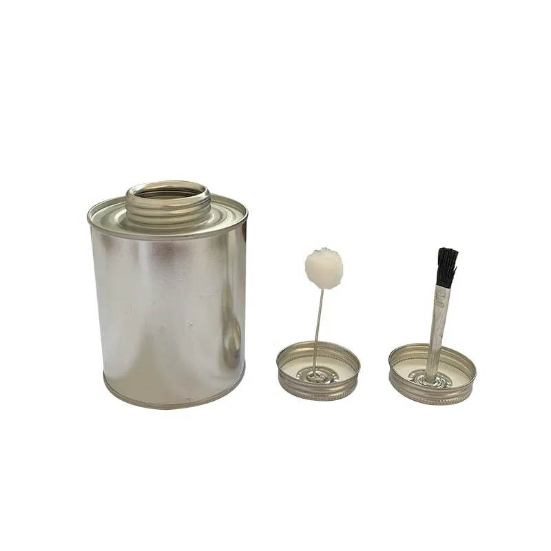 Factory Price 60 118 237 473 947ML Metal Round Tinplate Empty Tin Can With Screw Top Lid For Glue Packaging