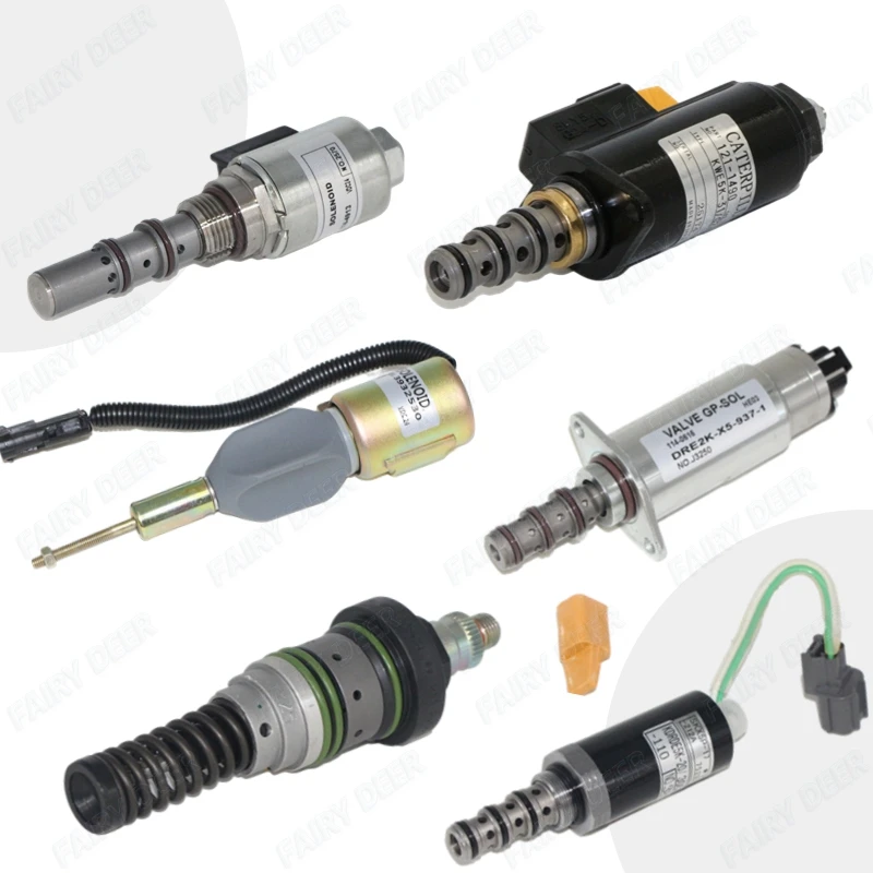 Excavator 12V 24V V2203 V2403 D1703 D1708 Engine Stop Solenoid 1A021-60010 1A021-60013 1A021-60015 1A021-60016 1A021-60017