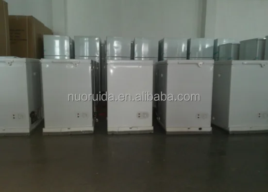 12V DC solar deep chest freezer with battery powered freezer solar refrigerator with solar panel