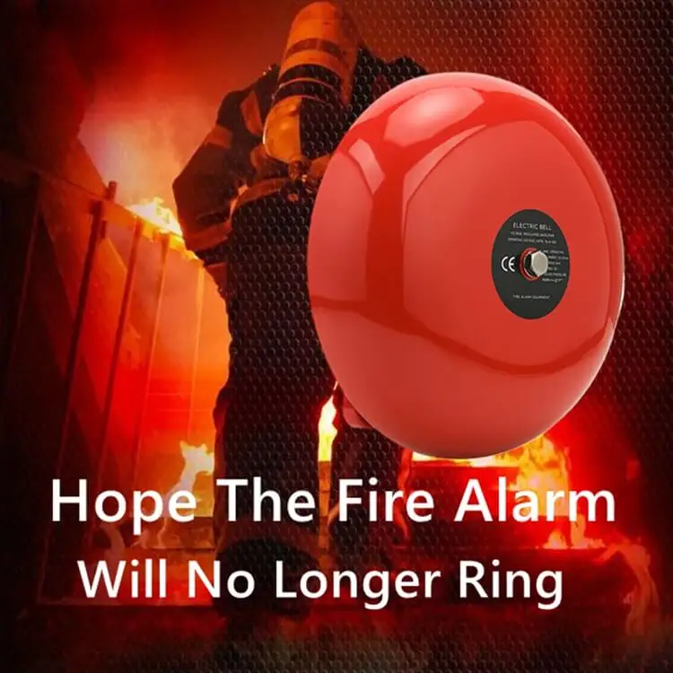 8 inch 85dB/m fire alarm bell ring outdoor sound electric school