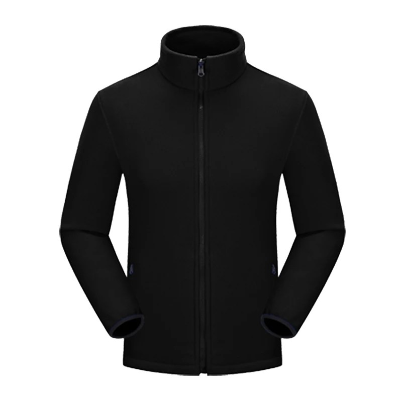 Wholesale Fleece warm jacket Breathable hoodless stand collar Fleece soft shell warm jacket