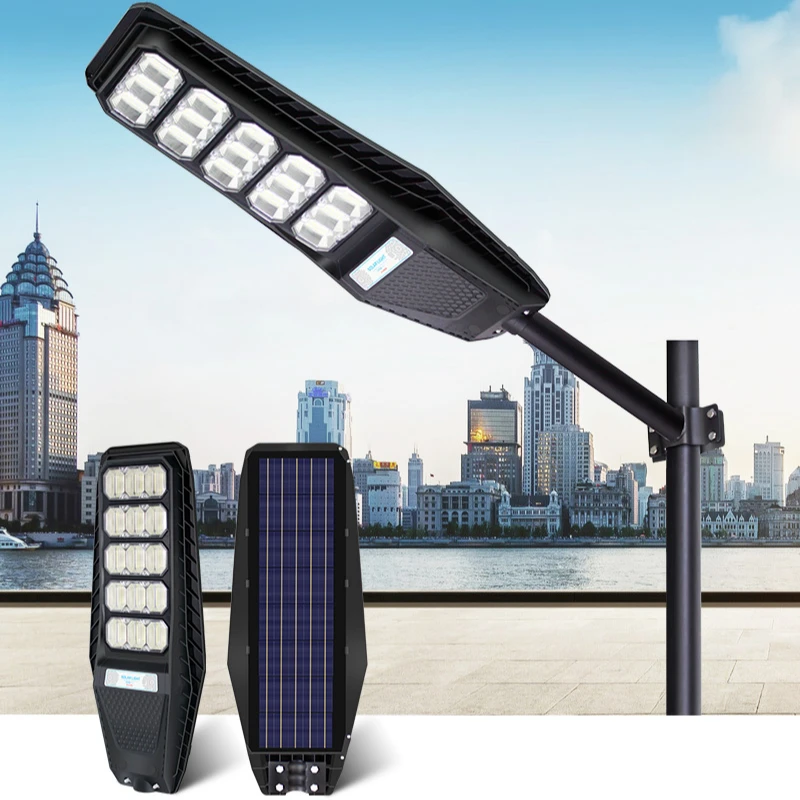 All in one integrated freeway road lamp custom 100w 200w 300w 400w 500w outdoor LED solar panel street light