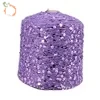 Hilos Blended Yarn Lentejuelas 7mm 100% Cotton Sequin Yarn Fancy Yarns For Sweaters