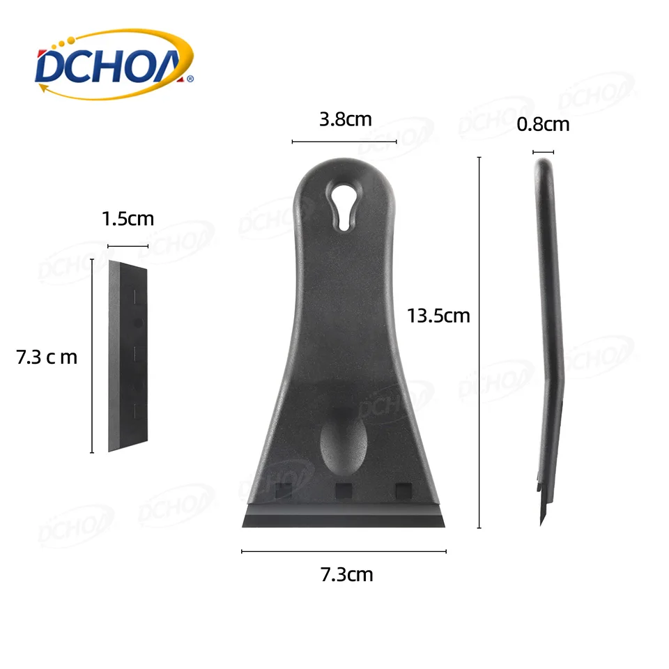 DCHOA Multi-Purpose Plastic Razor Blade Scraper Tool Cleaning Razor Scraper for Decals Stickers Labels