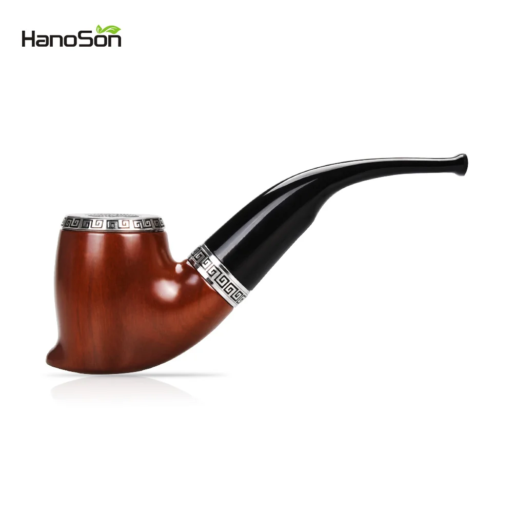 
Amazon top seller 2019 electronic new products wooden glass crack pipe electric smoking pipe 