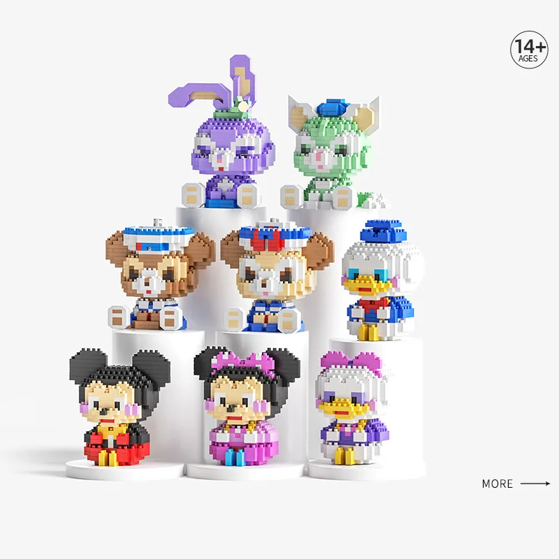 Compatible cartoon building blocks Star DeLu micro-particle building blocks boys girls educational toys Assembly wholesale